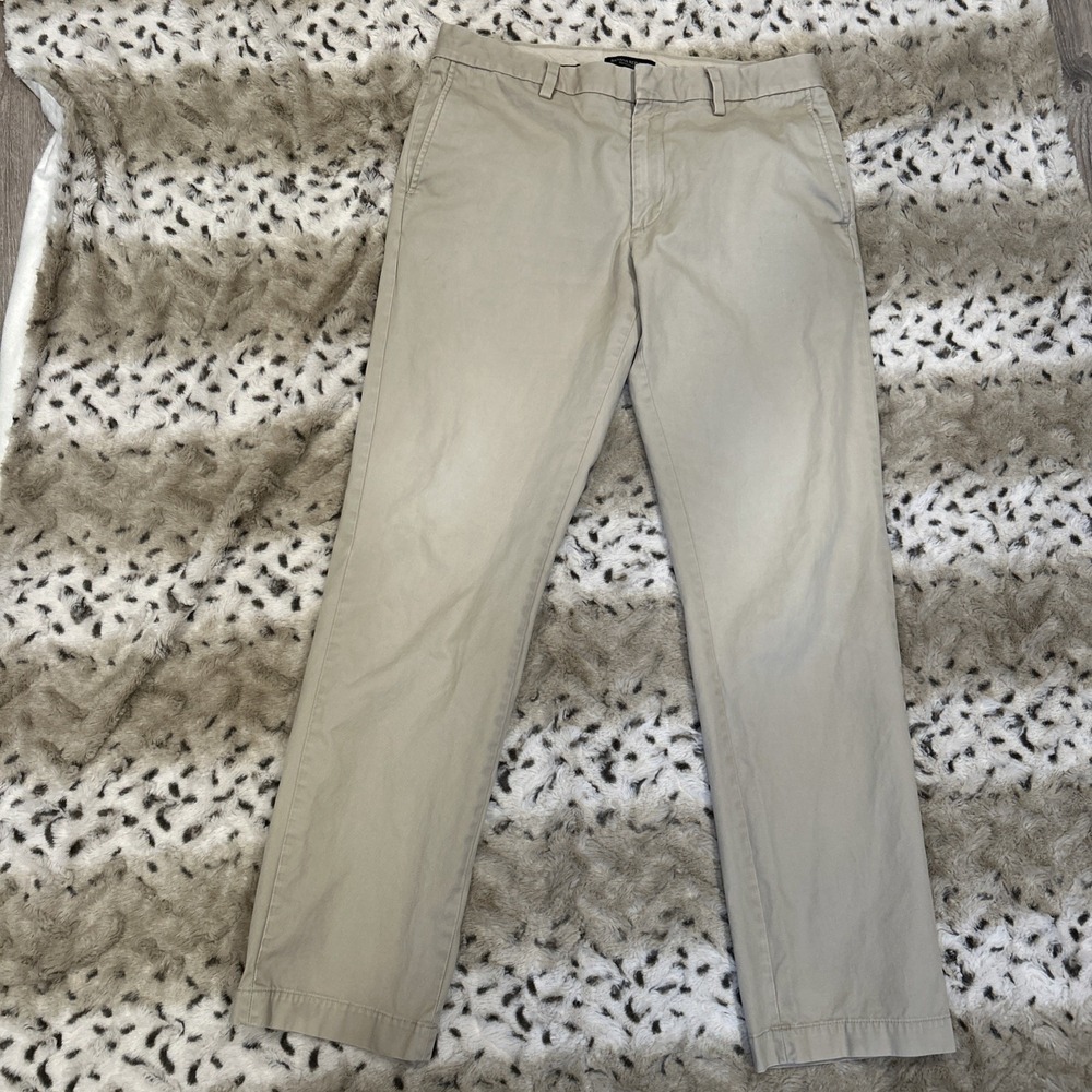 Banana Republic Pants Mens (35x32) Beige ‎ Emerson Chino Straight Leg Pockets